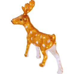 LED Lighted Commercial Grade Acrylic Reindeer Outdoor Christmas Decoration - 24
