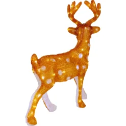 LED Lighted Commercial Grade Acrylic Reindeer Outdoor Christmas Decoration - 24