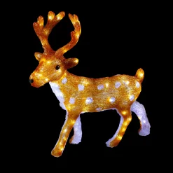 LED Lighted Commercial Grade Acrylic Reindeer Outdoor Christmas Decoration - 24
