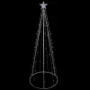 LED Lighted Cone Tree Outdoor Christmas Decoration - 6' - Multi Lights