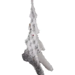 LED Lighted 2D Tinsel and Pine Christmas Tree Decoration - 27.5