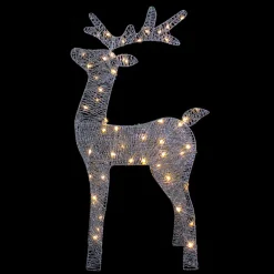 LED Lighted Glitter Reindeer Outdoor Christmas Decoration - 39.5