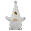 LED Lighted Gnome Christmas Decoration - 17" - White and Gray