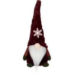 LED Lighted Gnome with Snowflake Christmas Figure - 13