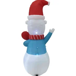 LED Lighted Inflatable Polar Bear Outdoor Christmas Decoration - 8.25'