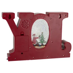 LED Lighted Joy Christmas Glitter Snow Globe - 11