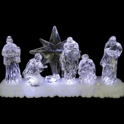 LED Lighted Nativity Scene Acrylic Christmas Decoration - 12.25