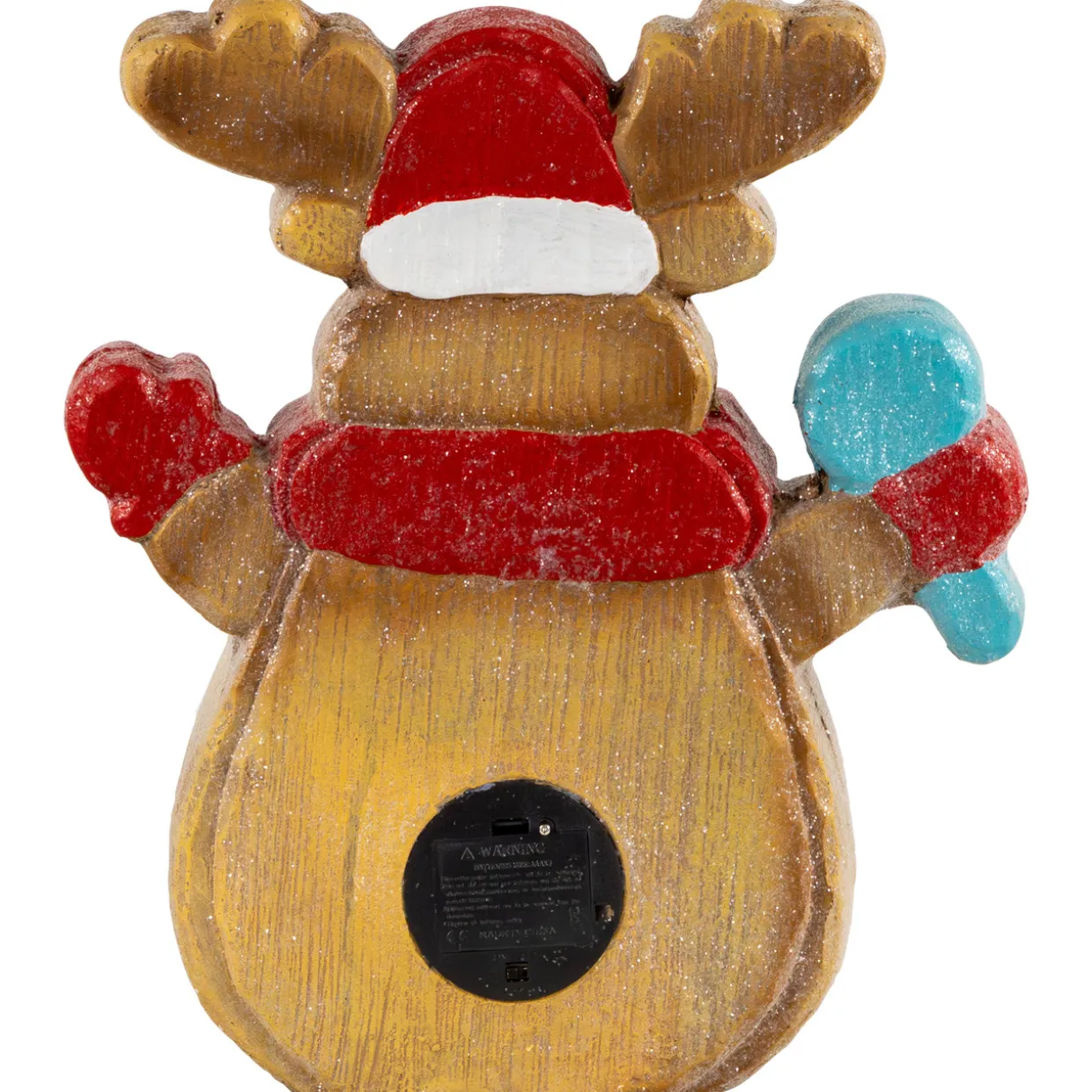 LED Lighted "Noel" Gingerbread Reindeer Christmas Decoration - 14.25"