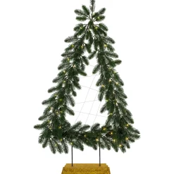 LED Lighted Pine Garland Christmas Tree Decoration - 3' - Warm White Lights