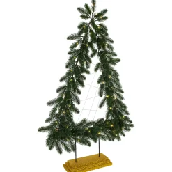 LED Lighted Pine Garland Christmas Tree Decoration - 3' - Warm White Lights