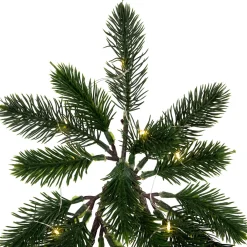 LED Lighted Pine Garland Christmas Tree Decoration - 3' - Warm White Lights