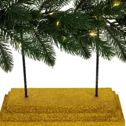 LED Lighted Pine Garland Christmas Tree Decoration - 3' - Warm White Lights