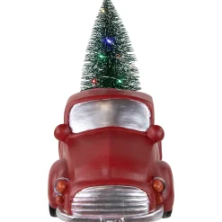 LED Lighted Pine Tree in Vintage Truck Christmas Decoration - 10