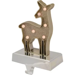 LED Lighted Reindeer Christmas Stocking Holder - 7.5