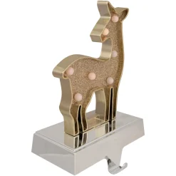 LED Lighted Reindeer Christmas Stocking Holder - 7.5