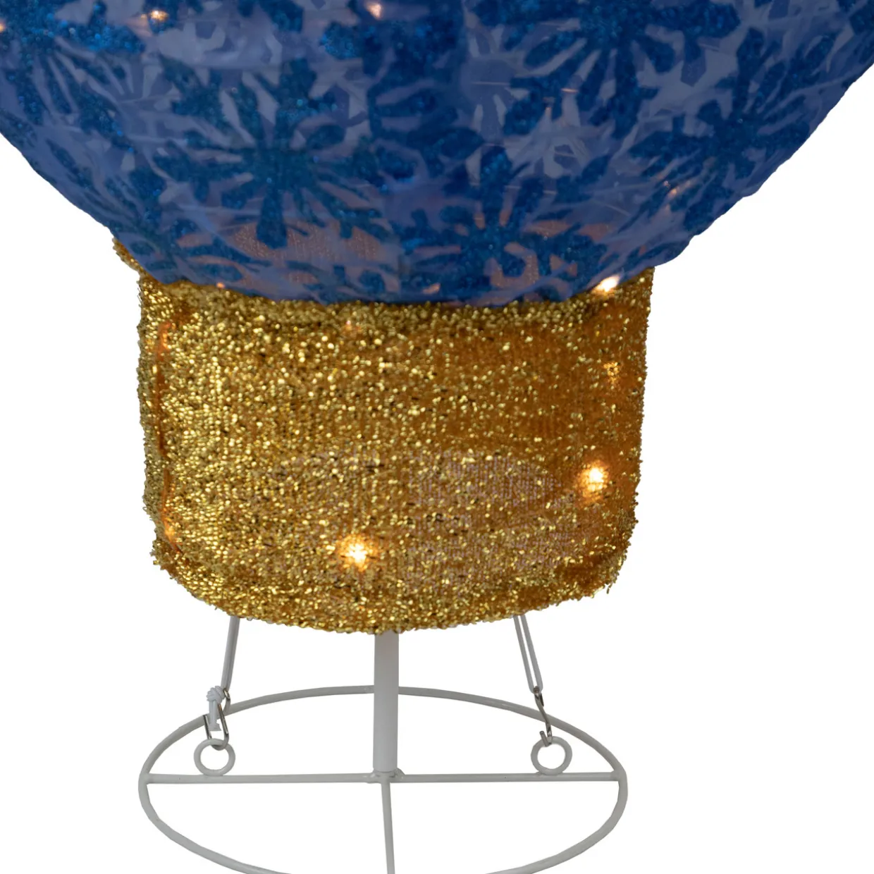 LED Lighted Retro Light Bulb Outdoor Christmas Decoration - 32" - Blue