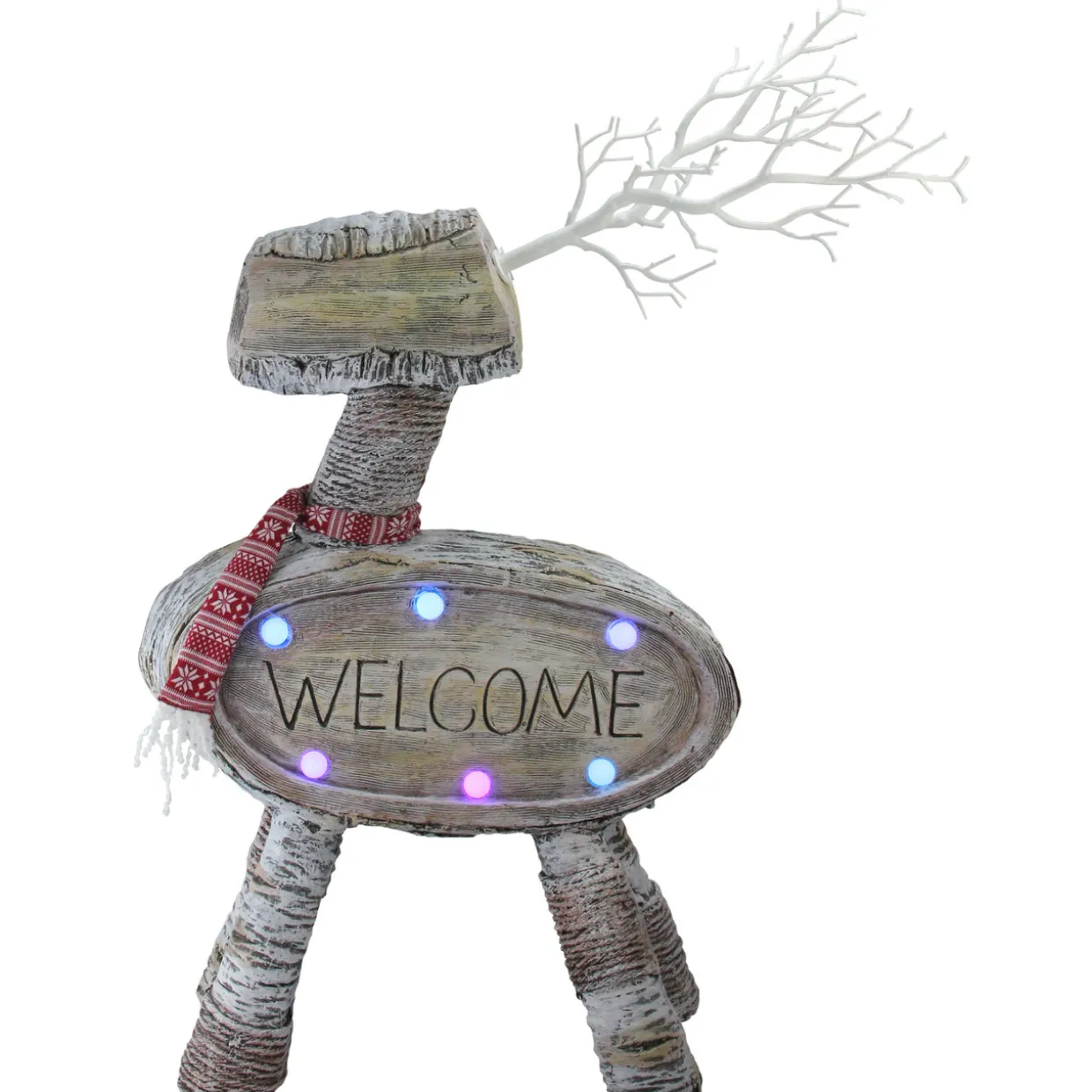 LED Lighted Rustic Reindeer Christmas Decoration - 23.5"