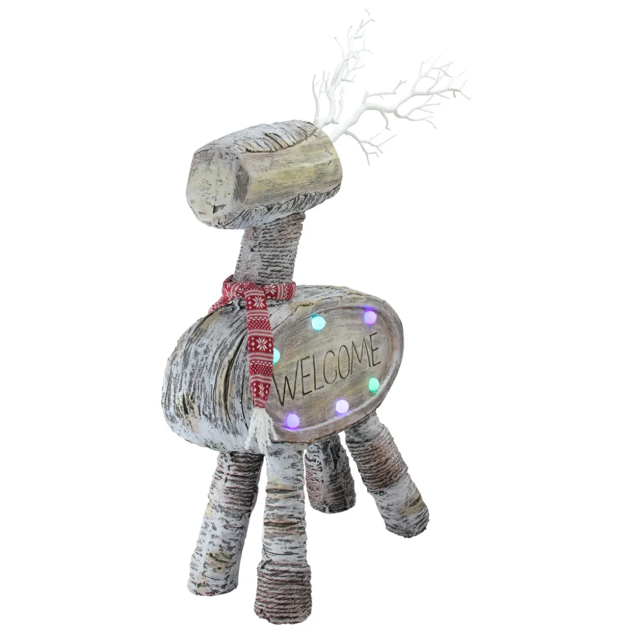 LED Lighted Rustic Reindeer Christmas Decoration - 23.5"