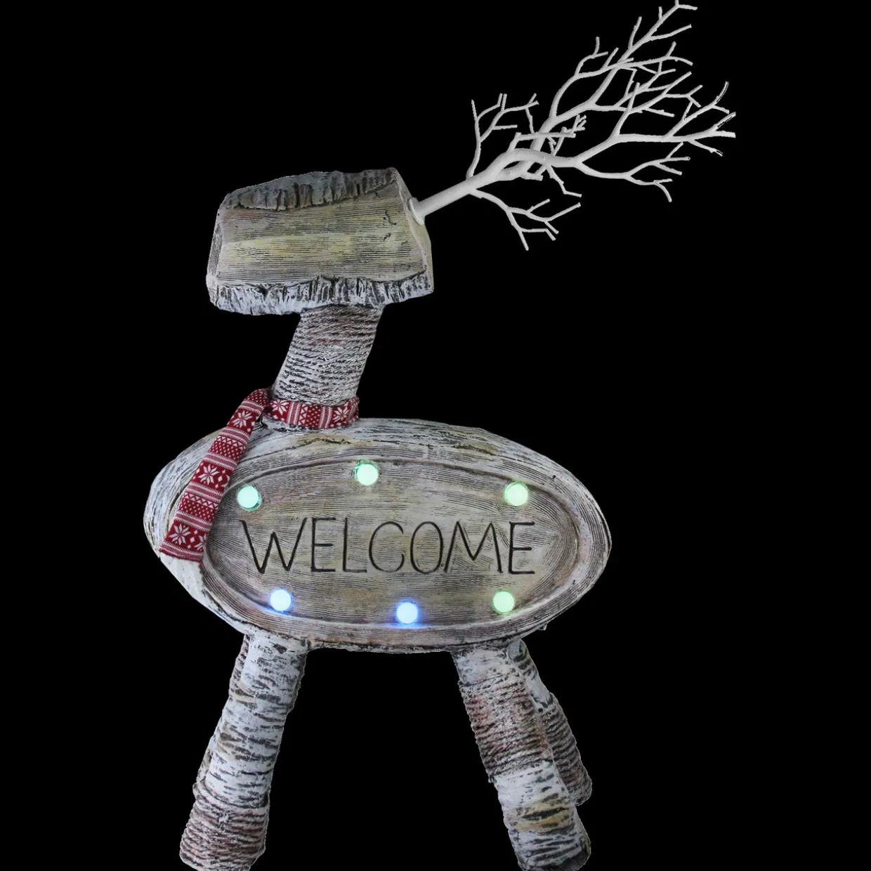 LED Lighted Rustic Reindeer Christmas Decoration - 23.5"