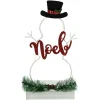 LED Lighted Snowman Silhouette Christmas "Noel" Sign - 12.75"