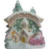 LED Lighted Snowy Winter Village "Merry Christmas" Decoration - 16.5"