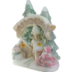 LED Lighted Snowy Winter Village 