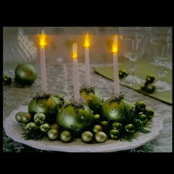 LED Lighted Sparkling Ornament Centerpiece Christmas Canvas Wall Art 11.75" x 15.75"