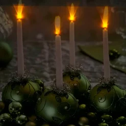 LED Lighted Sparkling Ornament Centerpiece Christmas Canvas Wall Art 11.75