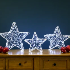 LED Lighted Stars Christmas Outdoor Decorations - 13.75