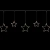 LED Lighted Stars Christmas Garland, 4ft, Warm White Lights