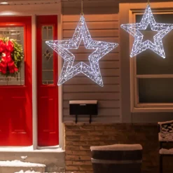 LED Lighted Stars Outdoor Christmas Decorations - 18
