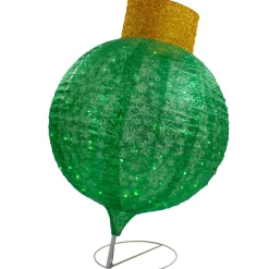 LED Lighted Twinkling Commercial Outdoor Tinsel Onion Christmas Ornament - 38