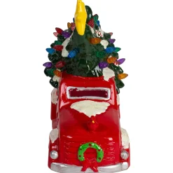 LED Lighted Vintage Truck Hauling Christmas Tree - 8