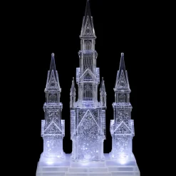 LED Lighted Winter Church Acrylic Christmas Decoration - 17.5