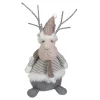 LED Lighted Wrapped Antlers Knitted Reindeer Christmas Figure - 18"