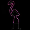LED Rope Lighted Flamingo Silhouette Outdoor Summer Decoration - 24" - Pink Lights
