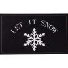 Let It Snow Christmas Doormat 29" x 17"