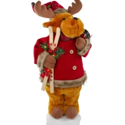 Lighted and Animated Musical Moose Christmas Figure - 24"