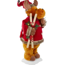 Lighted and Animated Musical Moose Christmas Figure - 24