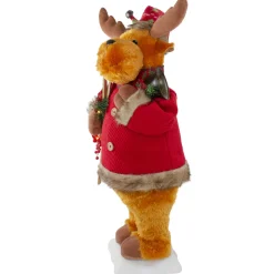 Lighted and Animated Musical Moose Christmas Figure - 24