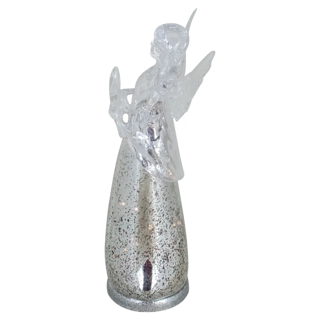 Lighted Angel Holding a Star Christmas Figurine - 13”