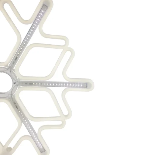 Lighted Cascading Snowflake Outdoor Christmas Decoration - 16" - Clear Lights