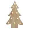 Lighted 3D Wooden Christmas Tree Decoration - 15"