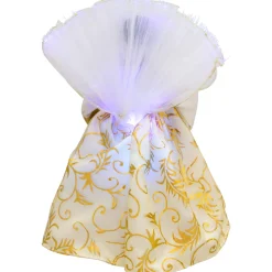 Lighted Fiber Optic African American Angel Christmas Tree Topper - 12