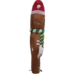 Lighted Inflatable Gingerbread Man Outdoor Christmas Decoration - 5'