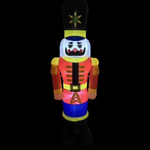 Lighted Inflatable Nutcracker Soldier Outdoor Christmas Decoration - 6.25'