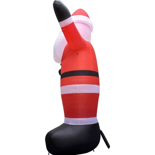 Lighted Inflatable Santa Claus Outdoor Commercial Christmas Decoration - 20'