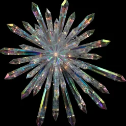 Lighted Iridescent Icicle Christmas Tree Topper - 14