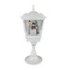 Lighted Musical Snowing Christmas Street Lamp with Snowman - 25.25"
