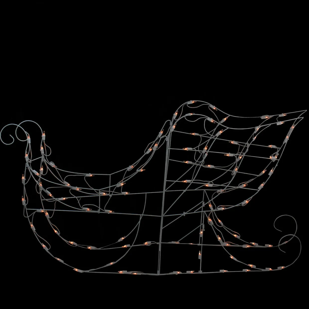 Lighted Sleigh Outdoor Christmas Decoration - 42" - Clear Lights